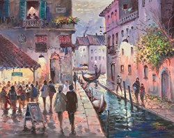 A Dream In Venice... by Henderson Cisz - Original Painting on Board sized 20x16 inches. Available from Whitewall Galleries